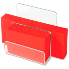 Lorell® Acrylic Transparent Edge Mini File Sorter Green 80659