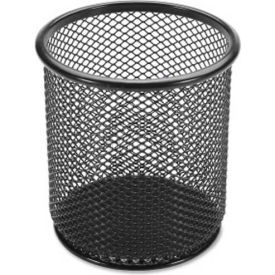 Lorell® Mesh Pencil Cup Holder Black 84149