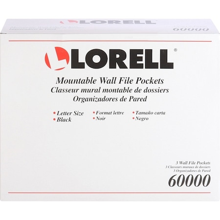 Wall File, Black, Plastic, Screw In, PK3 MPN:LLR60000