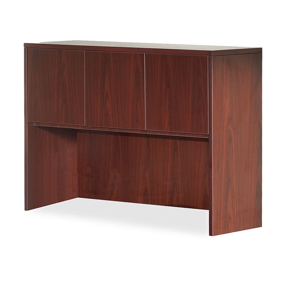 Lorell Essentials Series Hutch, 60inW, Mahogany MPN:69912