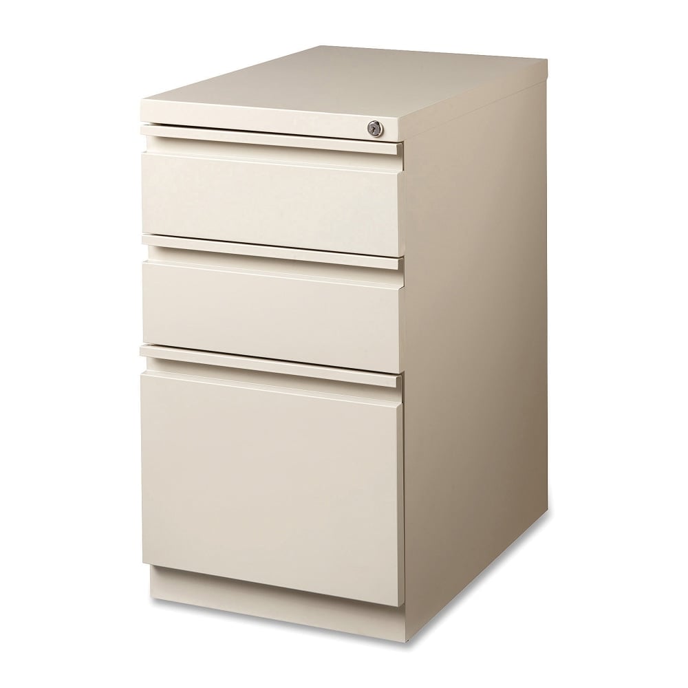 Lorell 19-7/8inD Vertical 3-Drawer Mobile Pedestal File Cabinet, Putty MPN:49520