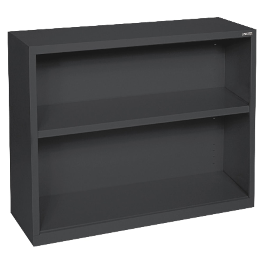 Lorell Fortress Series Steel Modular Shelving Bookcase, 2-Shelf, 30inH x 34-1/2inW x 13inD, Black MPN:41282