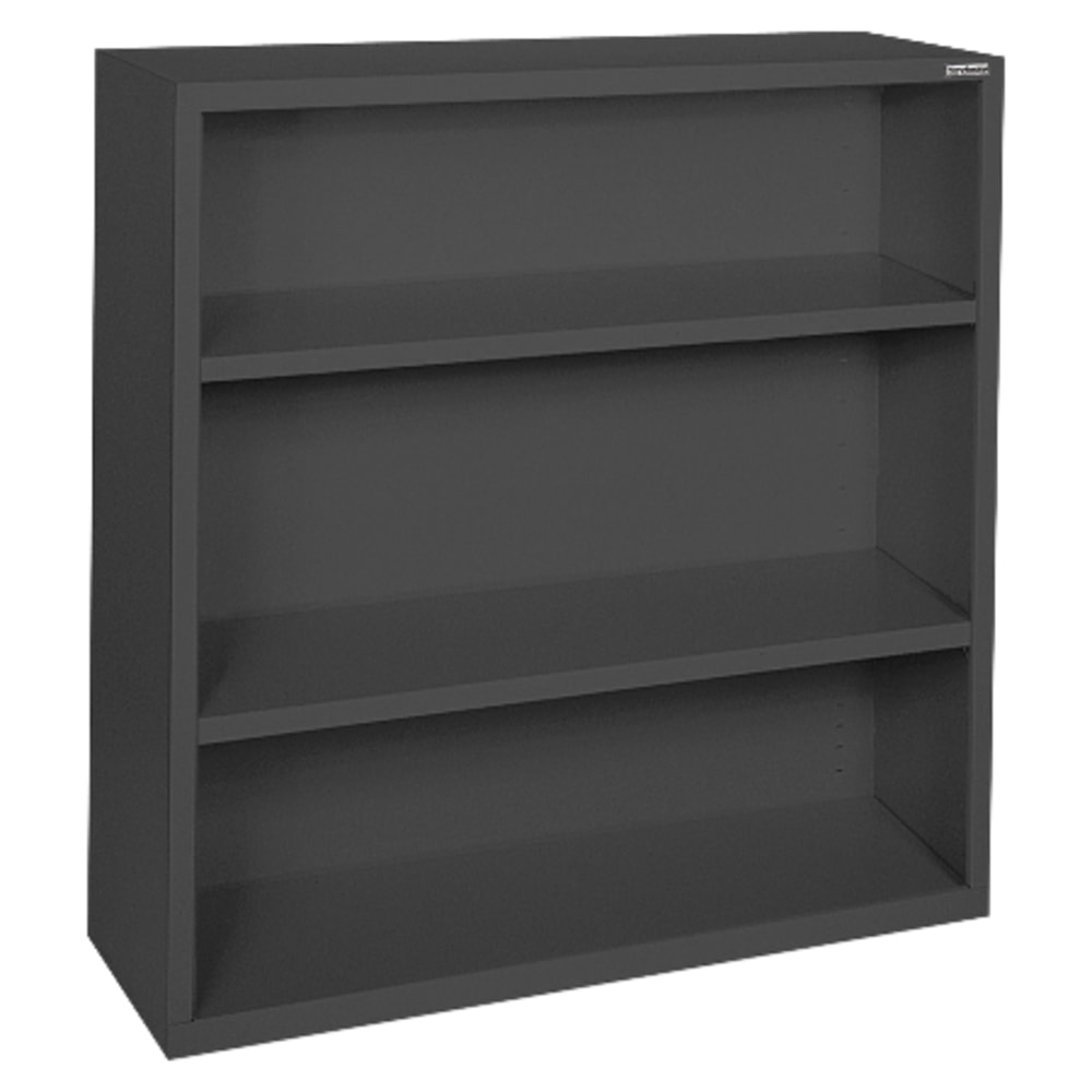 Lorell Fortress Series Steel Modular Shelving Bookcase, 3-Shelf, 42inH x 34-1/2inW x 13inD, Black MPN:41285