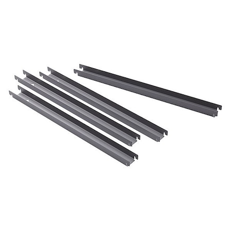 Lateral File Front-To-Back Rail Kit, PK4, Black, Letter/Legal MPN:LLR60565