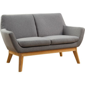 Lorell® Quintessence Collection Upholstered Loveseat - Gray LLR68962