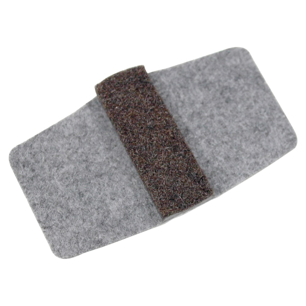 Lorell Wraparound Hard Floor Savers, 1 1/2, Gray, Set Of 16 MPN:49319