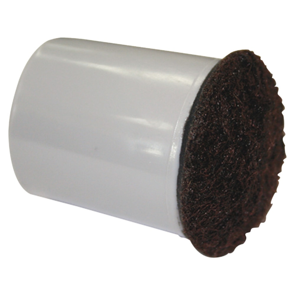 Lorell Replacement Chair Tips With Felt, 7/8, 