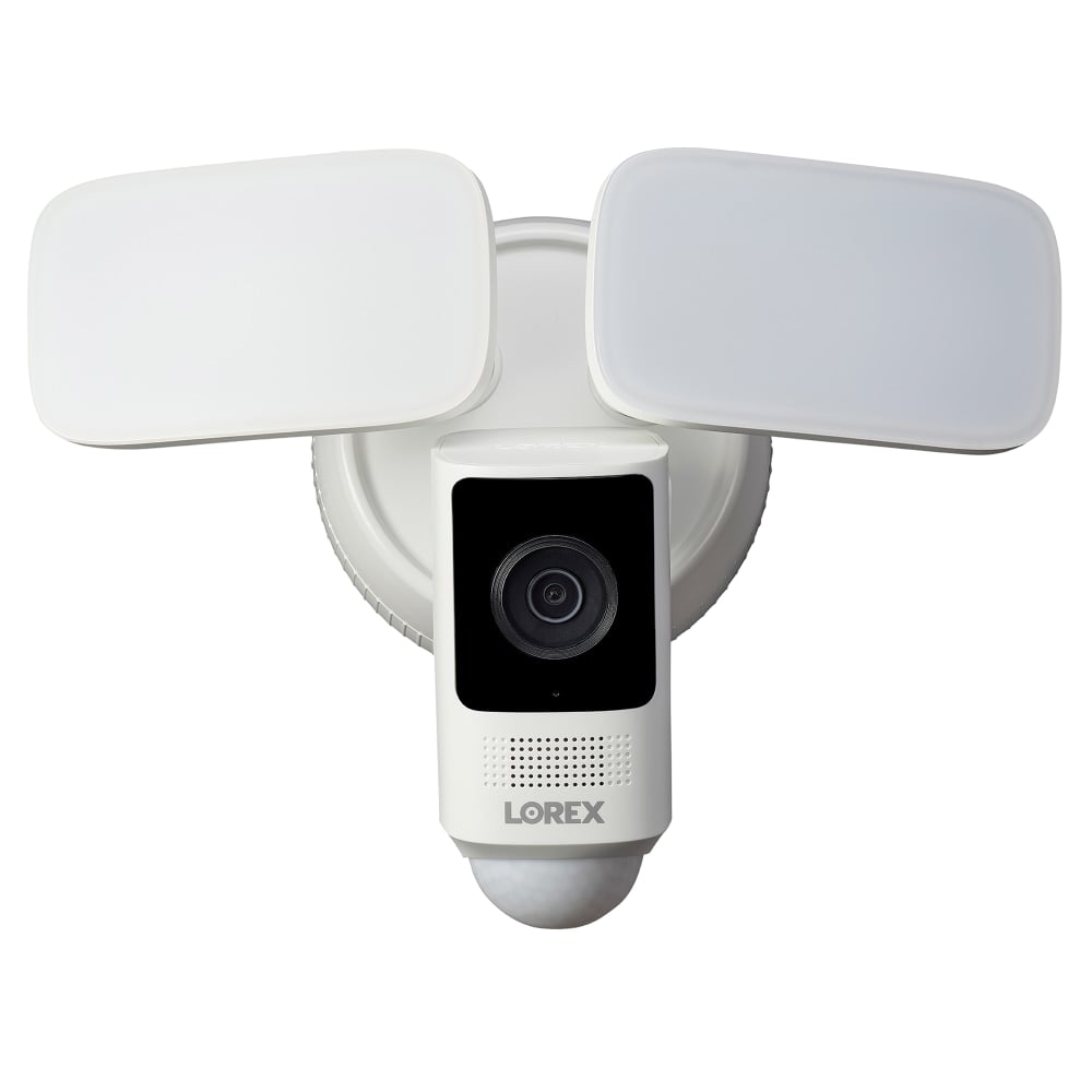 Lorex Wi-Fi 2K 4.0-Megapixel Wired Floodlight Security Camera, White MPN:W452ASD-E