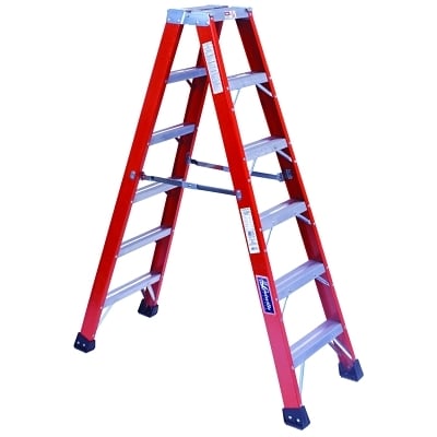6' Type 1AA Fiberglass Brute Twin Step Ladder MPN:FM1406HD
