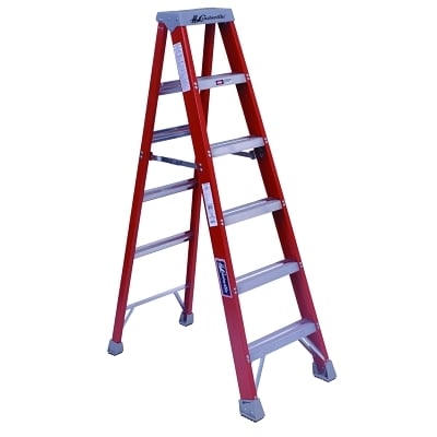 6' Fiberglass Twin Stepladder Type 1A MPN:FM1506