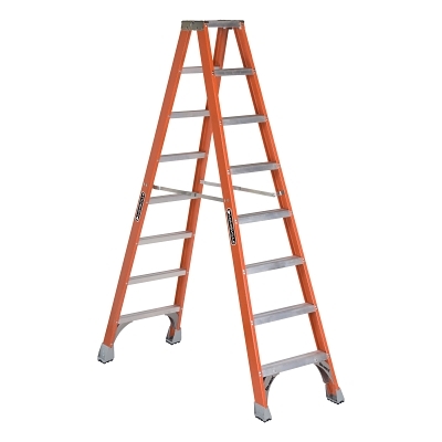 8' Fiberglass Twin Stepladder Type 1A MPN:FM1508