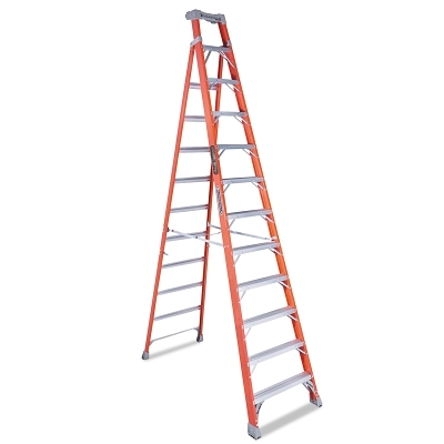 12' Advent Fiberglass Step Ladder 300LB. MPN:FS1512
