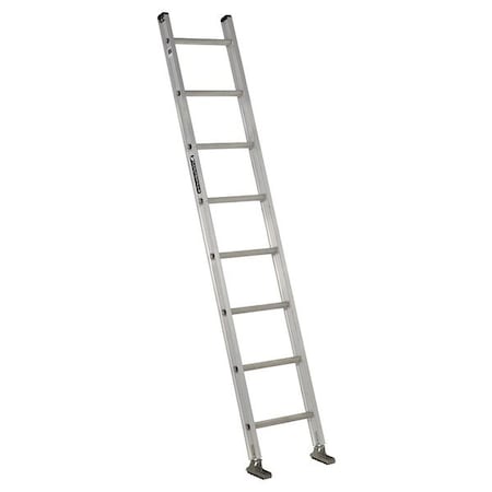 8 ft. Overall H, Straight Ladder, Aluminum, 8 Steps, Natural Finish, 300 lb Load Capacity MPN:AE2108