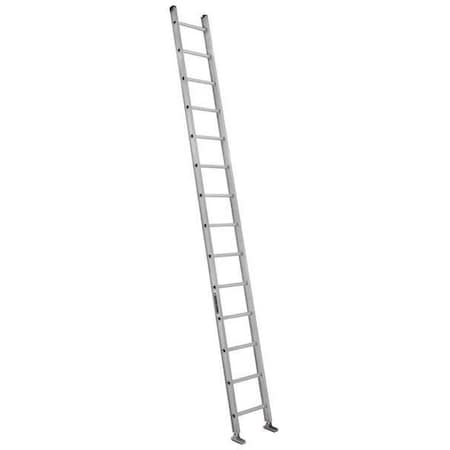 14 ft. Overall H, Straight Ladder, Aluminum, 14 Steps, Natural Finish, 300 lb Load Capacity MPN:AE2114