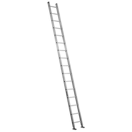 16 ft. Overall H, Straight Ladder, Aluminum, 16 Steps, Natural Finish, 300 lb Load Capacity MPN:AE2116