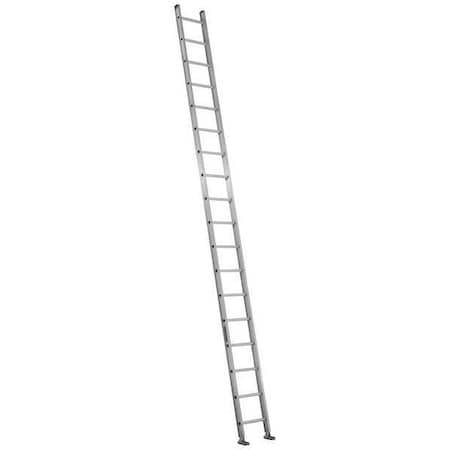 18 ft. Overall H, Straight Ladder, Aluminum, 18 Steps, Natural Finish, 300 lb Load Capacity MPN:AE2118