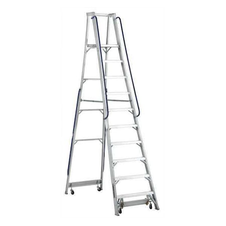 11 ft 5 in Aluminum Platform Stepladder, 300 lb Capacity MPN:AP5010