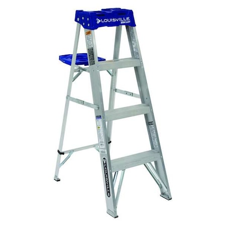 4 ft Aluminum Stepladder, 250 lb Capacity MPN:AS2104
