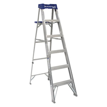 6 ft Aluminum Stepladder, 250 lb Capacity MPN:AS2106