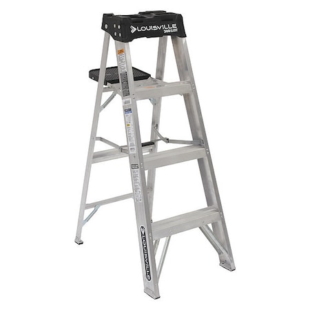 4 ft Aluminum Stepladder, 300 lb Capacity MPN:AS3004