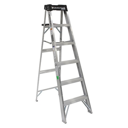 6 ft Aluminum Stepladder, 300 lb Capacity MPN:AS3006