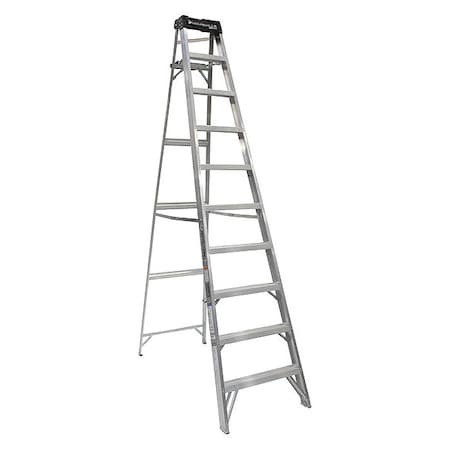 10 ft Aluminum Stepladder, 300 lb Capacity MPN:AS3010