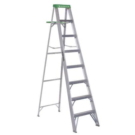 8 ft Aluminum Stepladder, 225 lb Capacity MPN:AS4008
