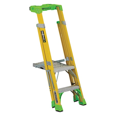 5 ft 0.25 ft Fiberglass Platform Stepladder, 375 lb Capacity MPN:FCP1402HD