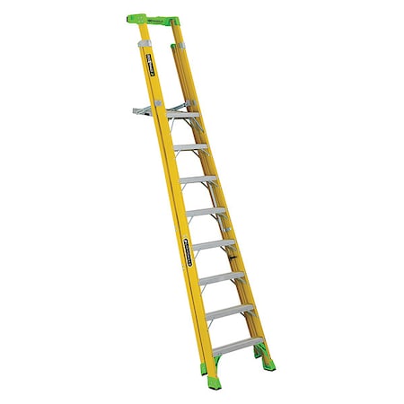 11 ft 0.25 ft Fiberglass Platform Stepladder, 375 lb Capacity MPN:FCP1408HD