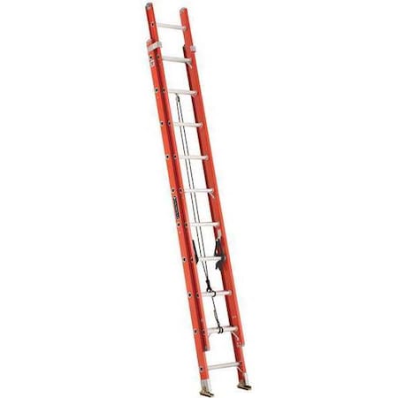 20 ft Fiberglass Extension Ladder, 300 lb Load Capacity MPN:FE3220