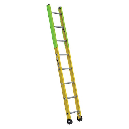 8 ft Overall H, Manhole Ladder, Fiberglass, Yellow Finish, 375 lb Load Capacity MPN:FE8908