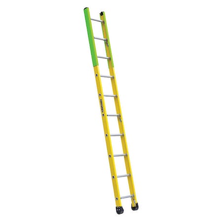 10 ft Overall H, Manhole Ladder, Fiberglass, Yellow Finish, 375 lb Load Capacity MPN:FE8910