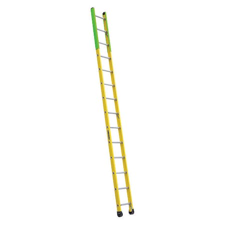14 ft Overall H, Manhole Ladder, Fiberglass, Yellow Finish, 375 lb Load Capacity MPN:FE8914