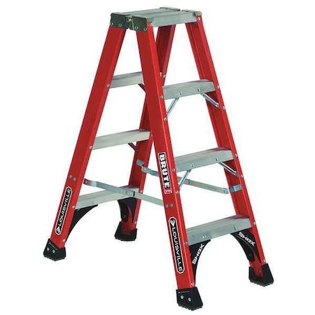 4 ft Fiberglass Twin Stepladder, 375 lb Capacity MPN:FM1404HD