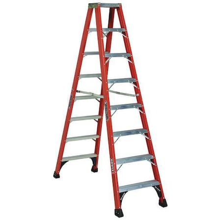 8 ft Fiberglass Twin Stepladder, 375 lb Capacity MPN:FM1408HD