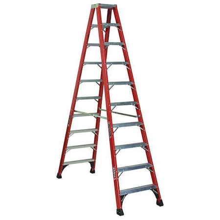 10 ft Fiberglass Twin Stepladder, 375 lb Capacity MPN:FM1410HD