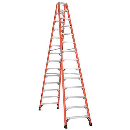 14 ft Fiberglass Twin Stepladder, 375 lb Capacity MPN:FM1414HD