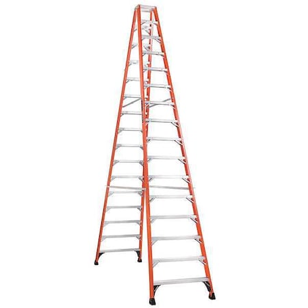 16 ft Fiberglass Twin Stepladder, 375 lb Capacity MPN:FM1416HD