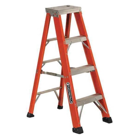 4 ft Fiberglass Stepladder, 375 lb Capacity MPN:FS1304HD