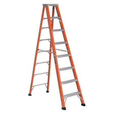 8 ft Fiberglass Stepladder, 375 lb Capacity MPN:FS1308HD