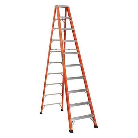 10 ft Fiberglass Stepladder, 375 lb Capacity MPN:FS1310HD