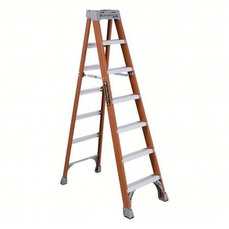 A-Frame Stepladder, Fiberglass, 7 ft MPN:FS1507