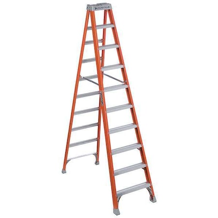 10 ft Fiberglass Stepladder, 300 lb Capacity MPN:FS1510