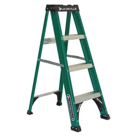 4 ft Fiberglass Stepladder, 225 lb Capacity MPN:FS4004