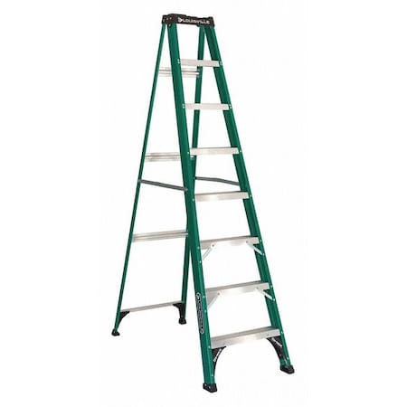 8 ft Fiberglass Stepladder, 225 lb Capacity MPN:FS4008
