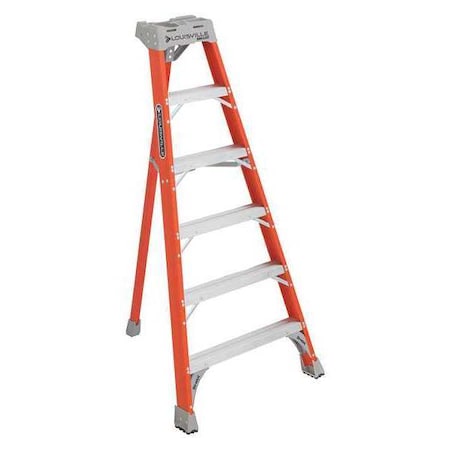 6 ft Fiberglass Tripod Stepladder, 300 lb Capacity MPN:FT1506