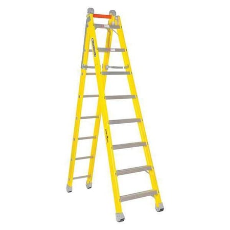 Multipurpose Ladder, Extension Ladder, Stepladder Configuration, 13 ft, Fiberglass MPN:FXC1208