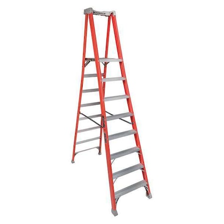 10 ft Fiberglass Platform Stepladder, 300 lb Capacity MPN:FXP1708