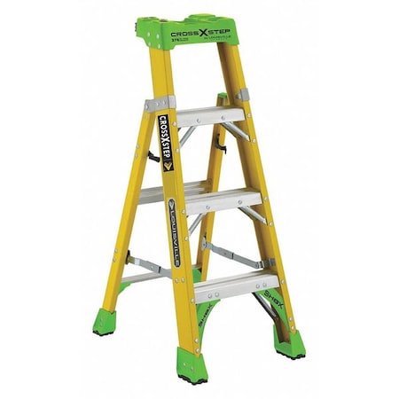 4 ft Fiberglass Stepladder, 375 lb Capacity MPN:FXS1404HD