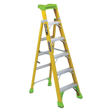 6 ft Fiberglass Stepladder, 375 lb Capacity MPN:FXS1406HD